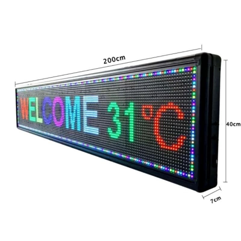 Vista posterior del gabinete exterior led smd