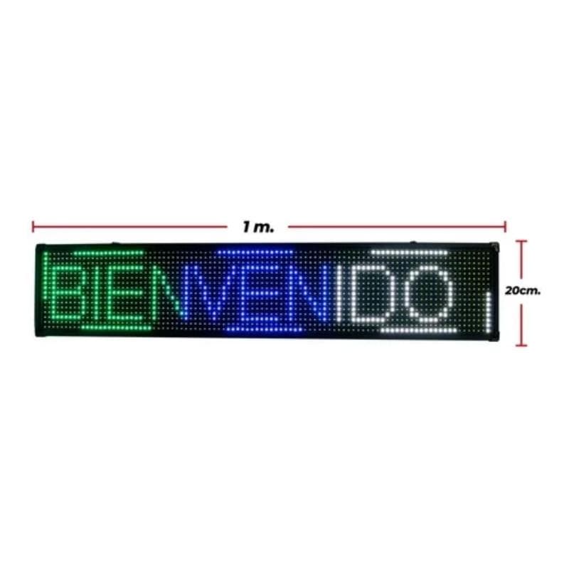 Vista posterior del gabinete exterior led smd