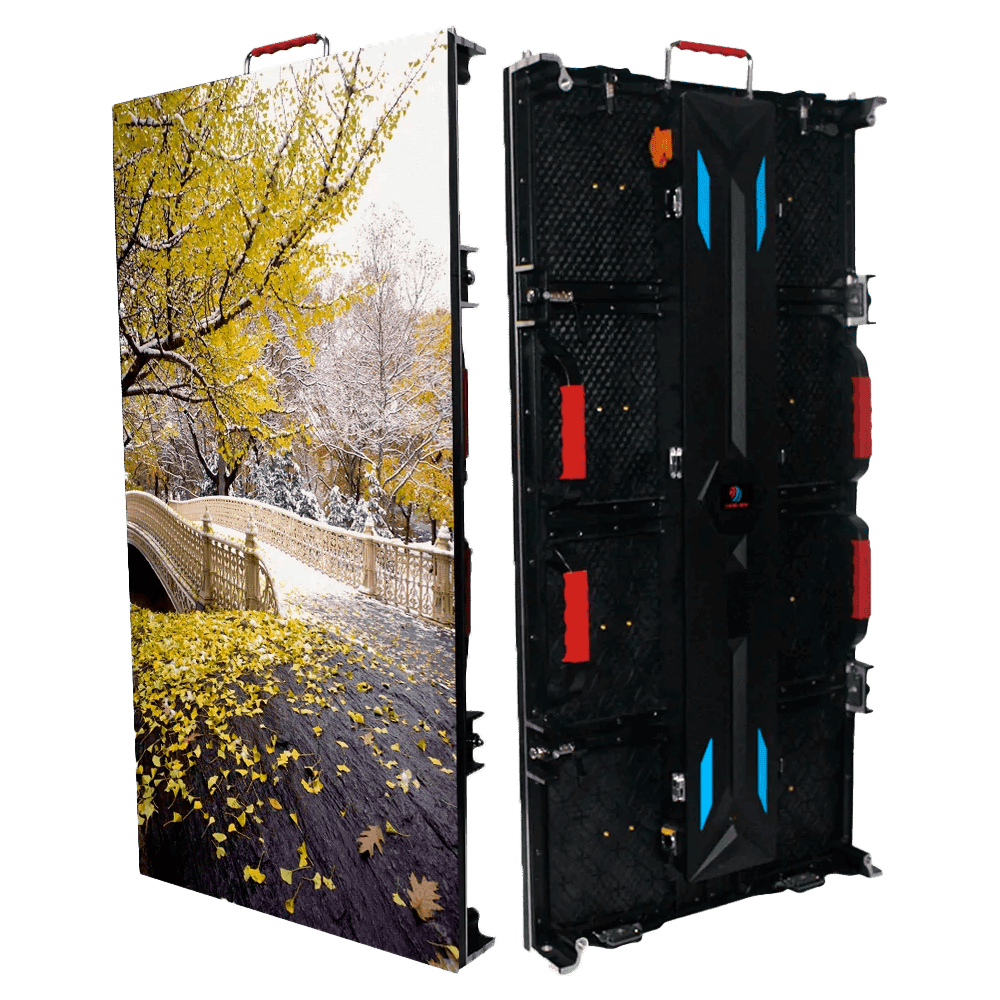 Vista posterior del gabinete exterior led smd