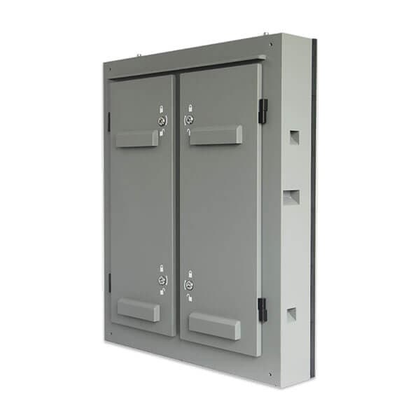 Vista posterior del gabinete exterior led smd