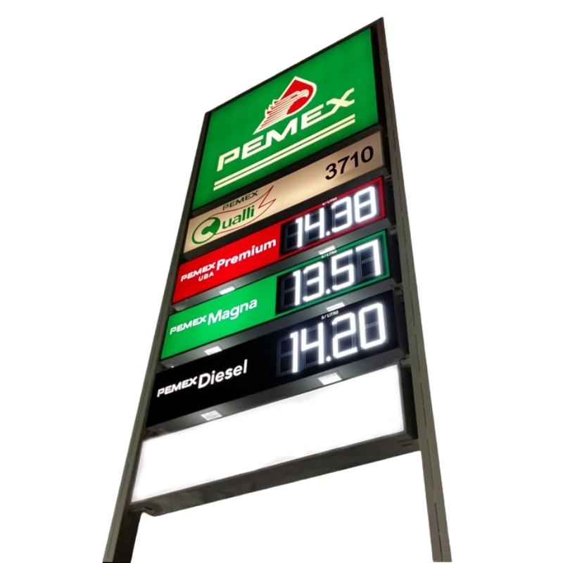 LED high-advertisement-adverter for gas stations